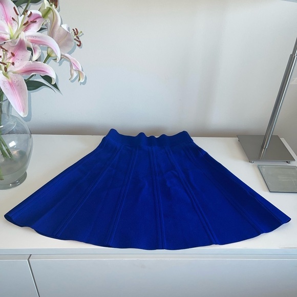 Ted Baker London Skirt Size 2 A-line Skater Fit Flare Cobalt - Picture 2 of 5